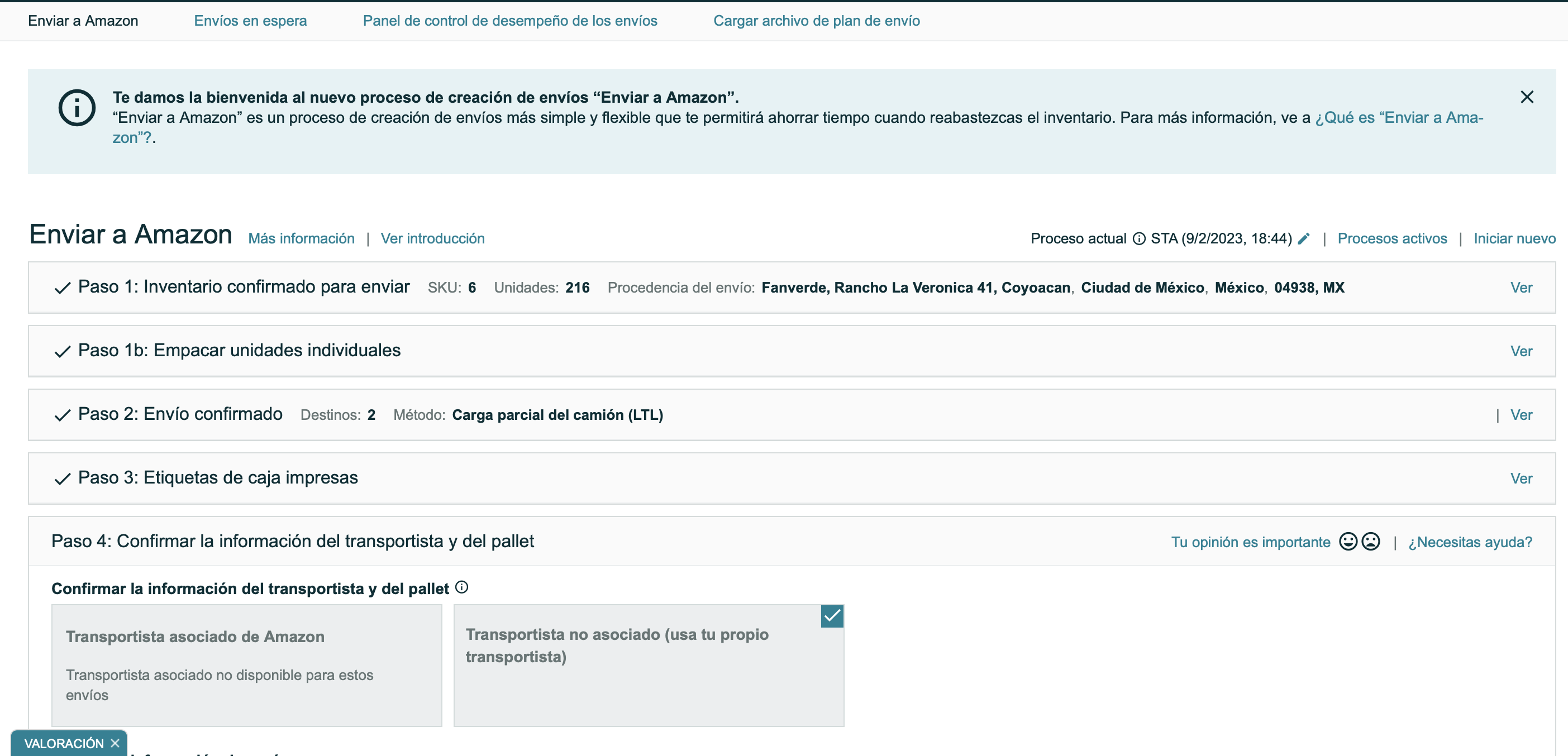Por que paqueteria envia amazon outlet